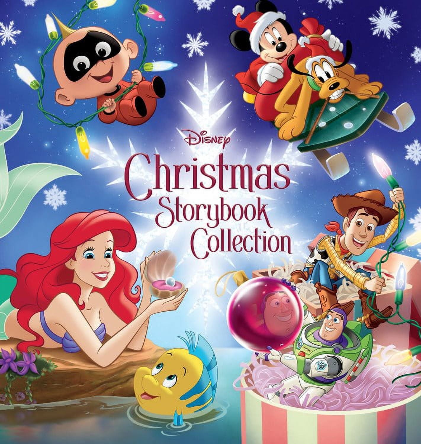 DISNEY COLLECTION ディズニー クリスマス・ブック Disney Christmas Storybook Collection, 18 stories, Hardcover