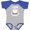 Baseball Heather and Royal, variant on Inktastic I Love My Bearded Daddy for Fathers Day Boys or Girls Baby Bodysuit