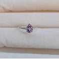 thumbnail image 3 of Alexandrite Ring, 925 Sterling Silver Ring, Pear cut Alexandrite Ring, Color Change Stone Rin, Wedding Ring, 3 of 3