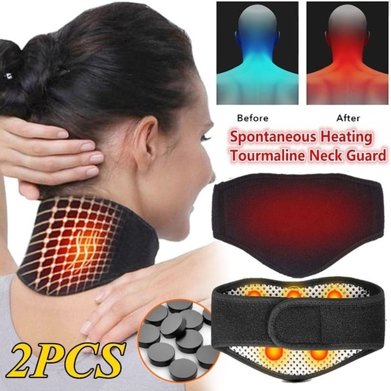 ODOMY 2 PCS Self Heating Tourmaline Neck Therapy Support
