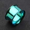 thumbnail image 4 of A Pair of Colorline Steel Double Flared Ear Gauge Flesh Tunnel Plug, 4 of 4
