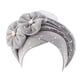 thumbnail image 4 of 2 turbantes para mujeres musulmanas, para la cabeza, hiyab, accesorios para el cabello, gorro ajustable, gorro decorativo con diamantes de imitación, cubierta para gris azul Fernando turbante africano, 4 of 8