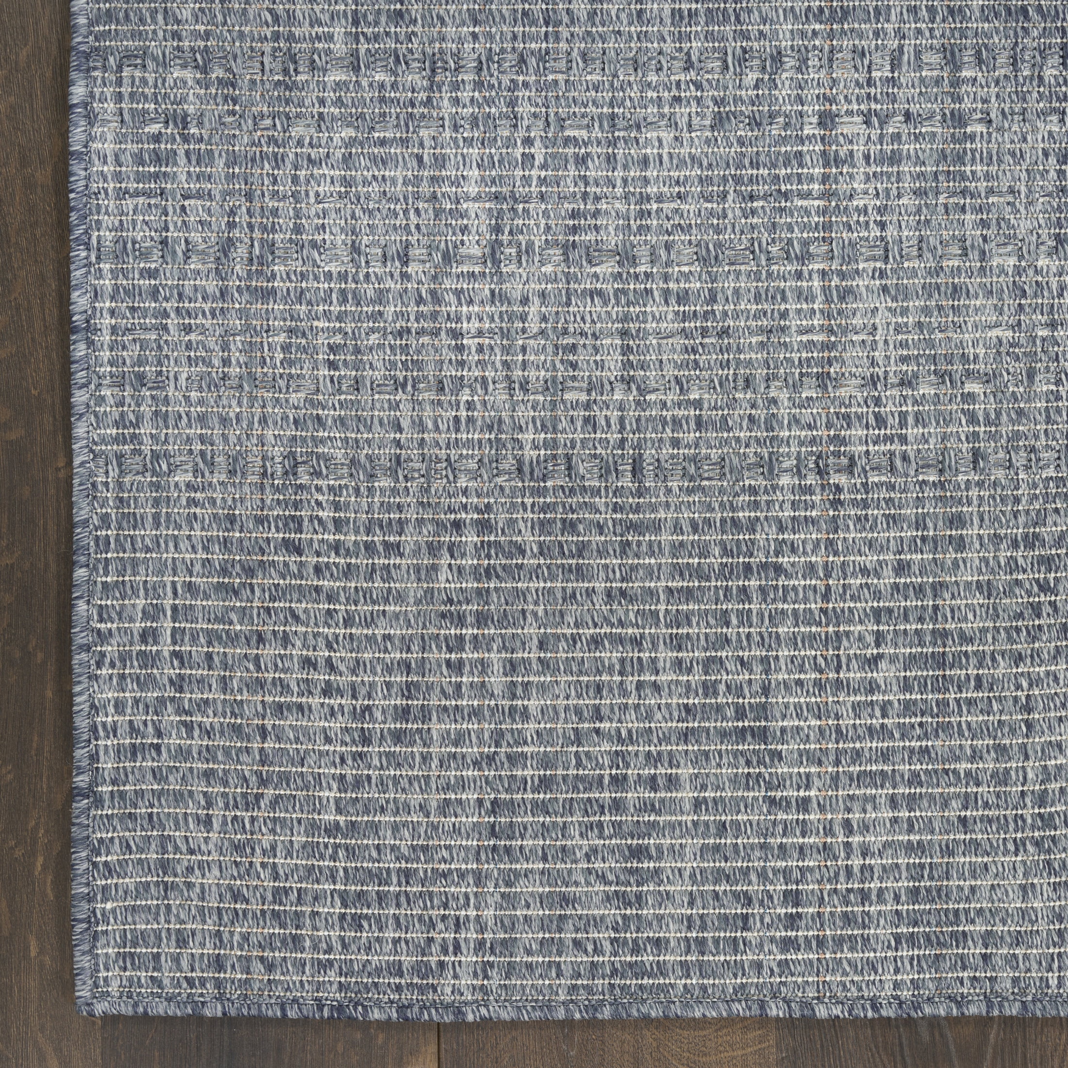 Nourison Tulum 6' x 9' Denim Outdoor Rug