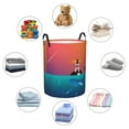 thumbnail image 6 of Goofa Lighthouse and Whale Printed Circular Hamper,Laundry Basket with Handles,Storage Baskets Foldable,Large Capacity Laundry Hamper-Small, 6 of 8
