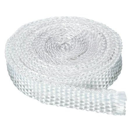 

Uxcell 16.4ft x 0.98 inch Fiberglass Rope Braided Rope Gasket Seal White