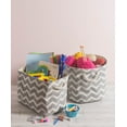 thumbnail image 4 of DII Chevron Decorative Bin, Large, 100% Polyester, Multiple Colors/Sizes, 4 of 4