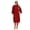 Wine Red, variant on ALLEN & MATE 100% Cotton Hooded Surf Poncho Changing Robe - Quick Absorbent Changing Towel with Pocket for Surfing Men Women