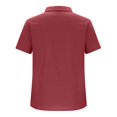 thumbnail image 5 of RMGVDSD Womens Blouses Summer Plain Solid Color Collar V Neck Henley Shirts Short Sleeve Loose Fit Casual Blouse Tops for Woman, 5 of 6