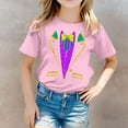 thumbnail image 2 of JTieacloth T-Shirt Décontracté à Manches Courtes et Col Rond Imprimé pour Filles, Tailles 12-13 Ans, 2 of 5