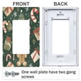 thumbnail image 3 of Yayeee Rocker Switch Wall Plate 3-Gang 6.5"x4.6" Home Decorative Outlet Cover, Christmas Cartoon Gingerbread Pattern, 3 of 6