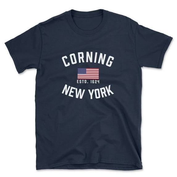 Corning New York Patriot Men's Cotton T-Shirt