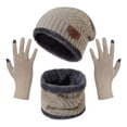 thumbnail image 1 of Bufanda, Gorro Y Guantes Tejidos Térmicos, 4 Uds., 1 of 8