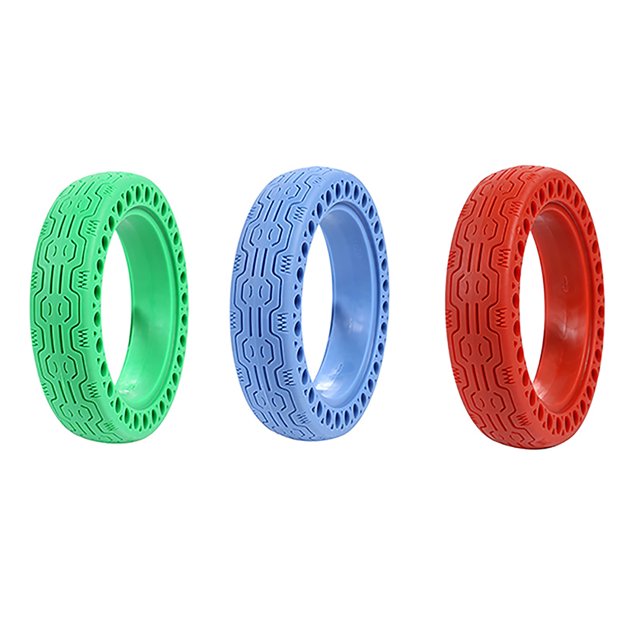 De Orificio Sólido Compatible Con Xiaomi M365 Scooter Monopatín Amortiguador Neumático No Neumático Amortiguación Neumáticos De Goma Ruedas Durable Moyic OD009891-01