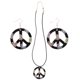 thumbnail image 1 of KAKOWELY Accesorio para disfraz hippie, suministros para fiesta hippie, vestido de fiesta de plástico, conjunto de accesorios para vestir hippie (collar, pendientes, traje), 1 of 4