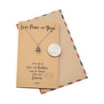 thumbnail image 6 of Love, Peace and Yoga Necklace, Yoga Jewelry, Gift for Women with Greeting Card, 6 of 7