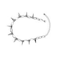 thumbnail image 2 of Linyer 1PCS Rivet Necklace Punk Goth Handmade Rivets Chokers Necklace Rock silver, 2 of 9