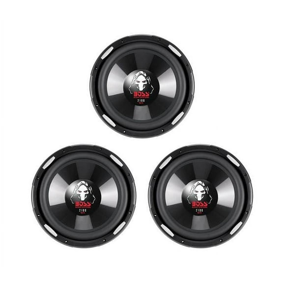 3) NEW BOSS Phantom P106DVC 10" 6300W DVC Car Audio Power Subwoofers Subs 4 Ohm