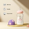 thumbnail image 6 of YOHKOH Natural Baby Bottles+Wide-Neck Level 1 Nipple,0m+(5.4oz (Pack of 4)Purple), 6 of 10