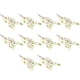 thumbnail image 1 of Flores artificiales Inteprter 10 piezas Rama flor falsa Seda Blanco, 1 of 6