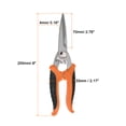 thumbnail image 2 of Tijeras Multifuncionales Electricista 8 pulgadas Cuchillas Acero Inoxidable con Mango Naranja Negro para Corte Delgado Metal Cobre Hojas, 2 of 6