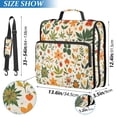 thumbnail image 2 of FORMRS Zipper Binder with Shoulder Strap 2-inch Ring 500 Sheet Capacity File Bag, Leaves Pattern, 2 of 5