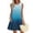 *Blue 01, variant on ClodeEU Women's Summer Pleated Round Neck Cute Swing Sleeveless Dress, Floral Print Tank Loose Sundress with Pocket Blue 01,Womens Plus M