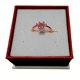 thumbnail image 2 of Anillo Huella en Chapa de Oro Rosa Ajustable y Swarovski Adelsten Huella, 2 of 6