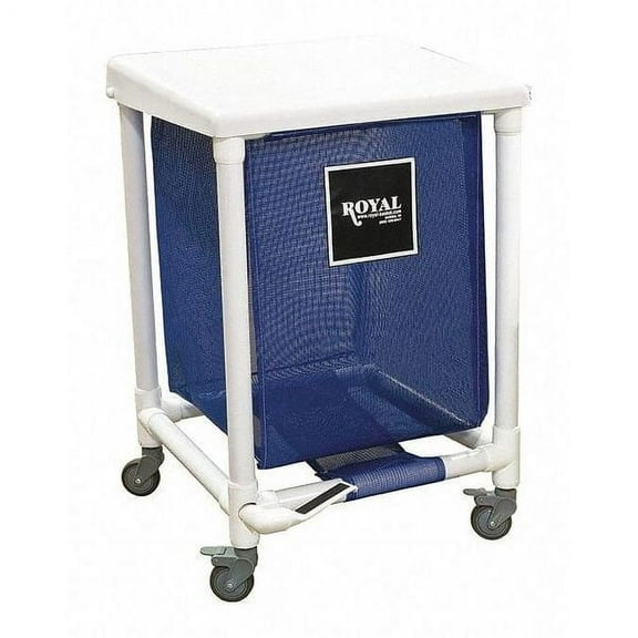 Royal Basket Trucks Free Standing Hamper,Blue G24-BBX-H1F-3ULN
