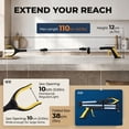 thumbnail image 4 of ALLJOY 2 Pack 43" Grabber Tool, Handheld Trash Claw Pick-up Stick Grabber, Long Heavy-Duty Aluminum Grabber, Suitable for Seniors, with 360-Degree Rotation, Anti-Slip and Magnetic Design, Yellow, 4 of 6