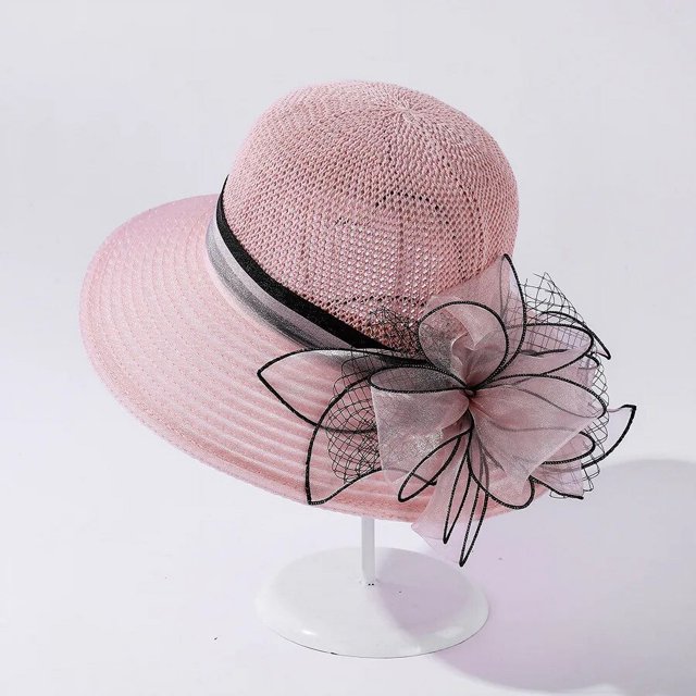 COKK-sombreros de verano para mujer, sombrero de sol transpirable con flores, a la moda, para vacaciones, playa, viaje al aire libre, ala ancha, novedad