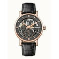 thumbnail image 1 of Ingersoll The Herald Leather Strap Black Skeleton Dial Automatic I00403B Men's Watch, 1 of 1