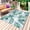 White Blue, variant on Summer Botanical Outdoor Rug for Patio/Deck/Porch, Non-Slip Large Area Rug 5 x 7 Ft, Green Monstera Palm Leaves Wood Beige Indoor Outdoor Rugs Washable Area Rugs, Reversible Camping Rug Carpet Runner