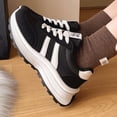 thumbnail image 6 of BERANMEY Women's Chunky Platform Fashion Sneakers Retro Walking Sneakers for Womens with Cushioned Sole Lightweight Casual Sneakers for Daily Travel, 6 of 8