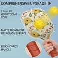 thumbnail image 4 of Pickleball Paddles Set Of 1, Fiberglass Surface, Daisy Floral Print, 1 Paddle, 2 Balls & Bag, 4 of 5