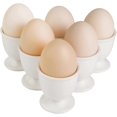 thumbnail image 1 of Ceramic Soft Hard Boiled Egg Cups Holder Set of 6 for Breakfast Brunch Soft Boiled Egg Holder egg cups -, 1 of 4