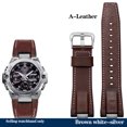 thumbnail image 3 of Nueva correa de cuero genuino para reloj Casio Steel Heart Watch GST-B400 GST-B400BD Series Correa modificada Pulsera deportiva de nailon para hombre, 3 of 5