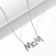 thumbnail image 4 of Mother's Love Inlaid Pendant Heart Shaped Two-tone Necklace Fashion Jewelr, 4 of 9