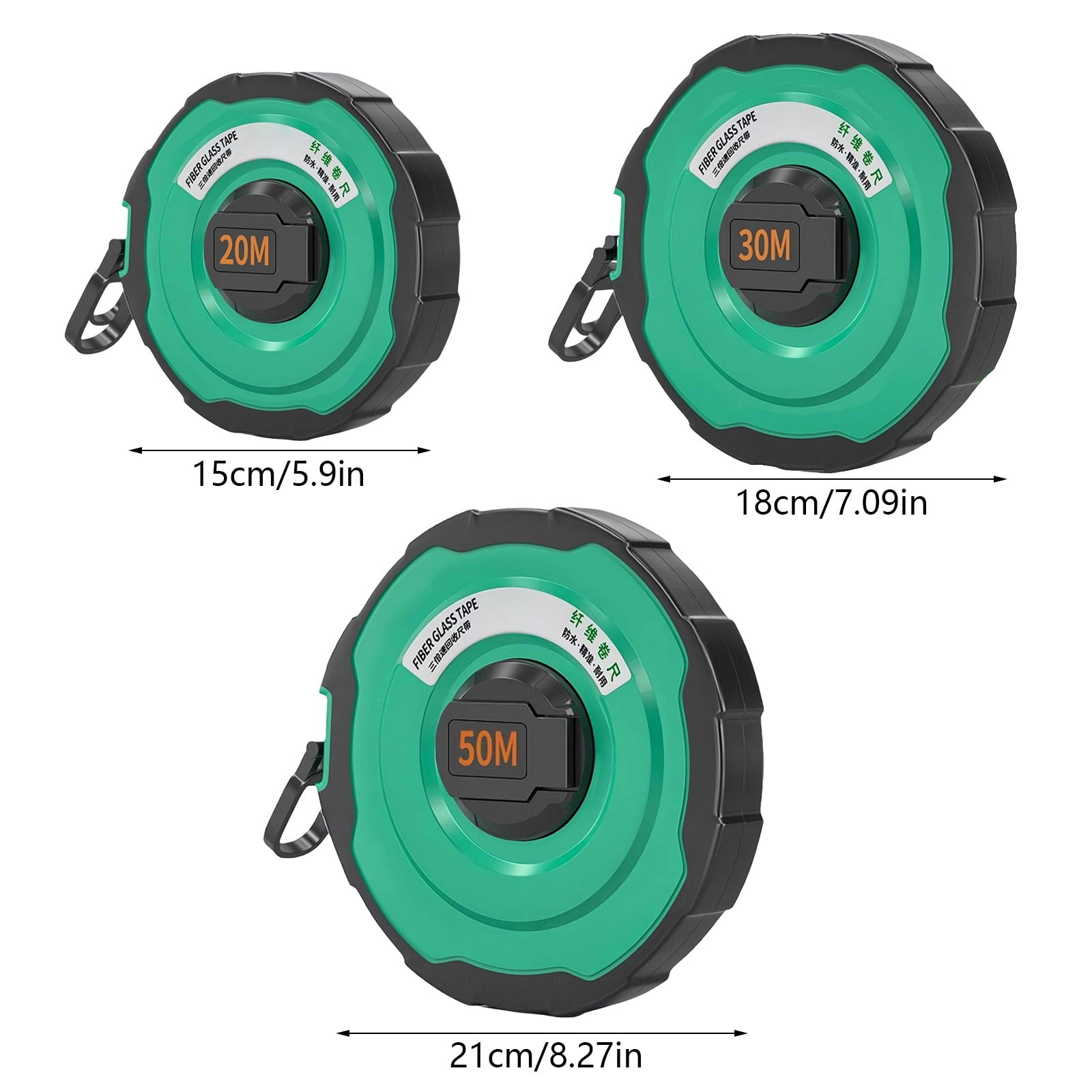 Measuring Tape Metric Tape Measure Double Scale Soft, Cxui Durable Fiberglass Tape Measure with Abs Case for Construction & Diy – Dual-Scale, Anti-Slip Grip, Retractable (Professional Toolkits)
