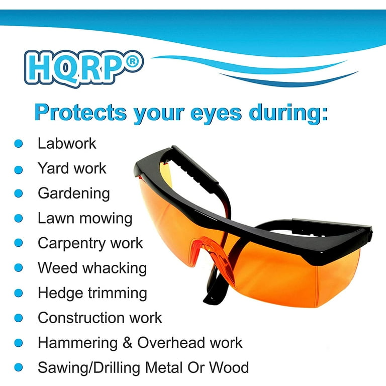 HQRP 2 pares de gafas protectoras de seguridad para tallado de  hielo/madera, procesamiento de piedra, manualidades, cerámica, arte  callejero, trabajos