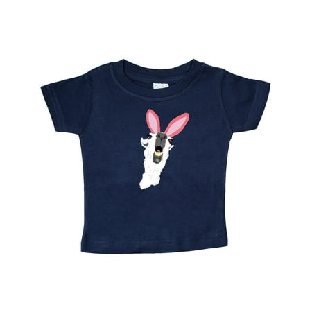 

Inktastic Easter Goofy Llama wearing Bunny Ears Gift Baby Boy or Baby Girl T-Shirt