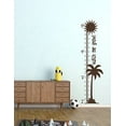 thumbnail image 3 of Palm Tree Growth Chart Vinyl Decals Beach Baby Room Nursery Wall Art Stickers, 10.5x39-Inch Chocolate Brown, 3 of 6