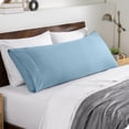 thumbnail image 1 of Funda de Almohada Corporal Bare Home Cierre Tipo Sobre Ultra Suave Doble Cepillado Azul Claro, 1 of 6