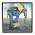 thumbnail image 2 of Stupell Industries Surreal Elephant Pond Water Rock Fish Pattern Framed Wall Art, 24 x 24, Design by Cynthia Decker, 2 of 5