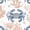 Color 2, variant on Crab Peel and Stick Wallpaper 23.6in x 9.8ft White Crab Dark Blue Contact Paper Vinyl Waterproof Self Adhesive Wall Paper for Bedroom Shelf Cabinet Renter Friendly
