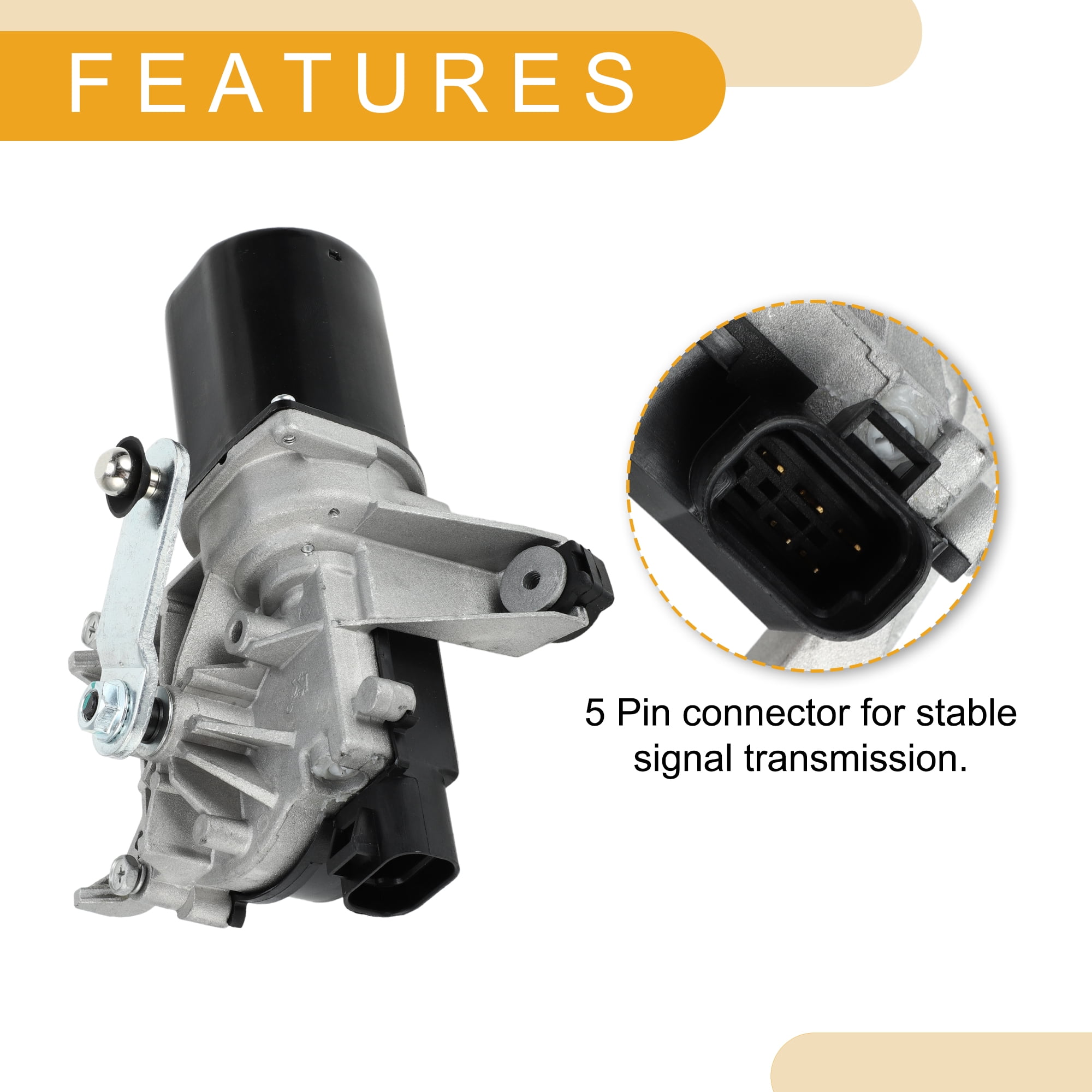 Unique Bargains Windshield Wiper Motor Replacement for Chevrolet Express and for GMC 5 Pin