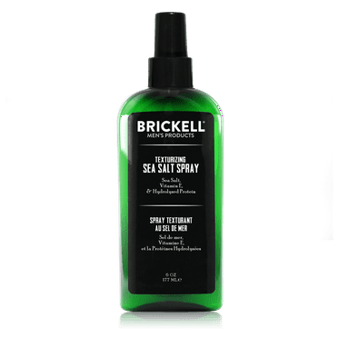 Brickell Men's Texturizing Sea Salt Spray for Men, Natural & Organic Ingredients, Alcohol‑Free Beachy Hair Texture Spray, 6 oz