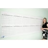 Large Blank Dry Erase Wall Calendar - 36"x96"