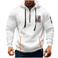 thumbnail image 3 of Styesk Sweatshirts for Men Men's Spring And Fall Printed Hooded Sweatshirt Zipper Multi-Pocket Pullover Sweatshirt, 3 of 3