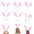thumbnail image 1 of 6PCS Headband with Plush Bunny Ears, 1 of 1