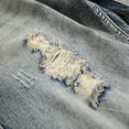 thumbnail image 5 of LZLER Ripped Jean Shorts for Men Summer Slim Shorts Jeans, 5 of 6